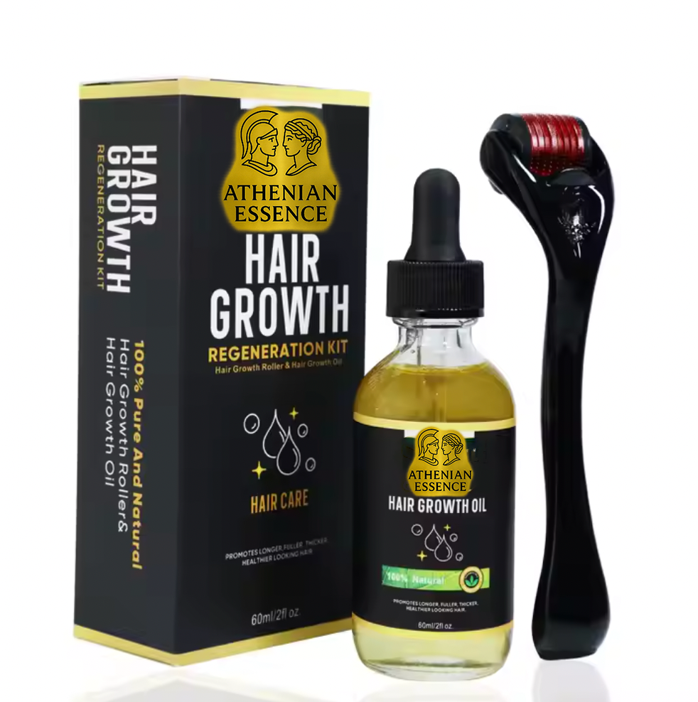 Hair Loss Regrowth Oil with Derma Roller